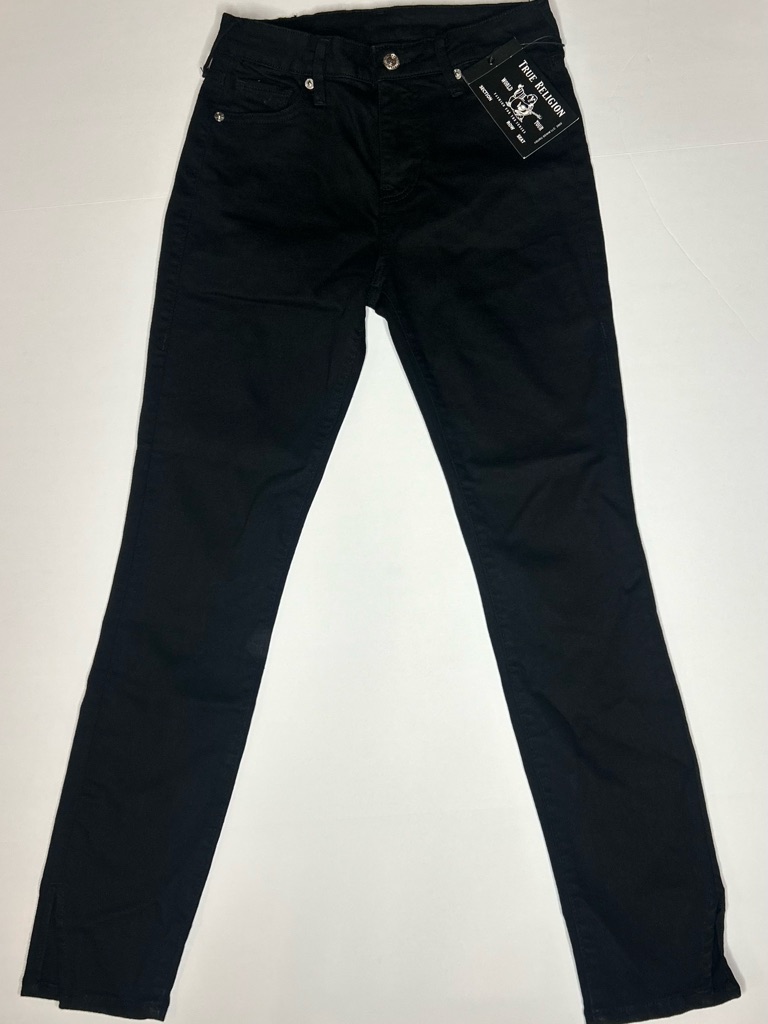 Nwt True Religion Halle High Rise Skinny Jeans Black Women’s Size 26